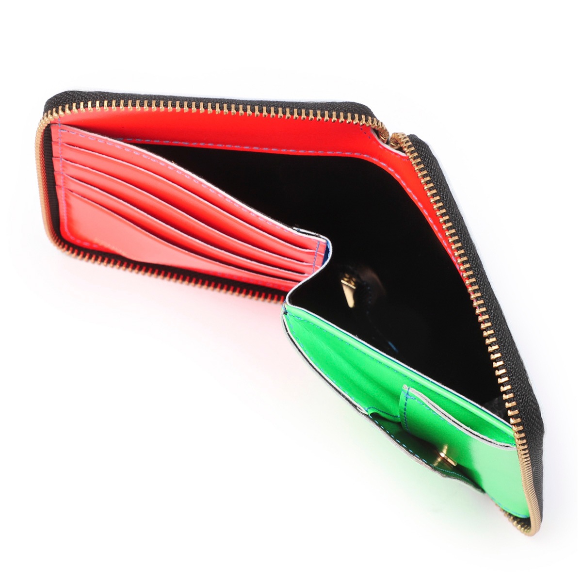 COMME des GARCONS コム デ ギャルソン 2つ折り財布 小銭入れ付き/SUPERFLUO