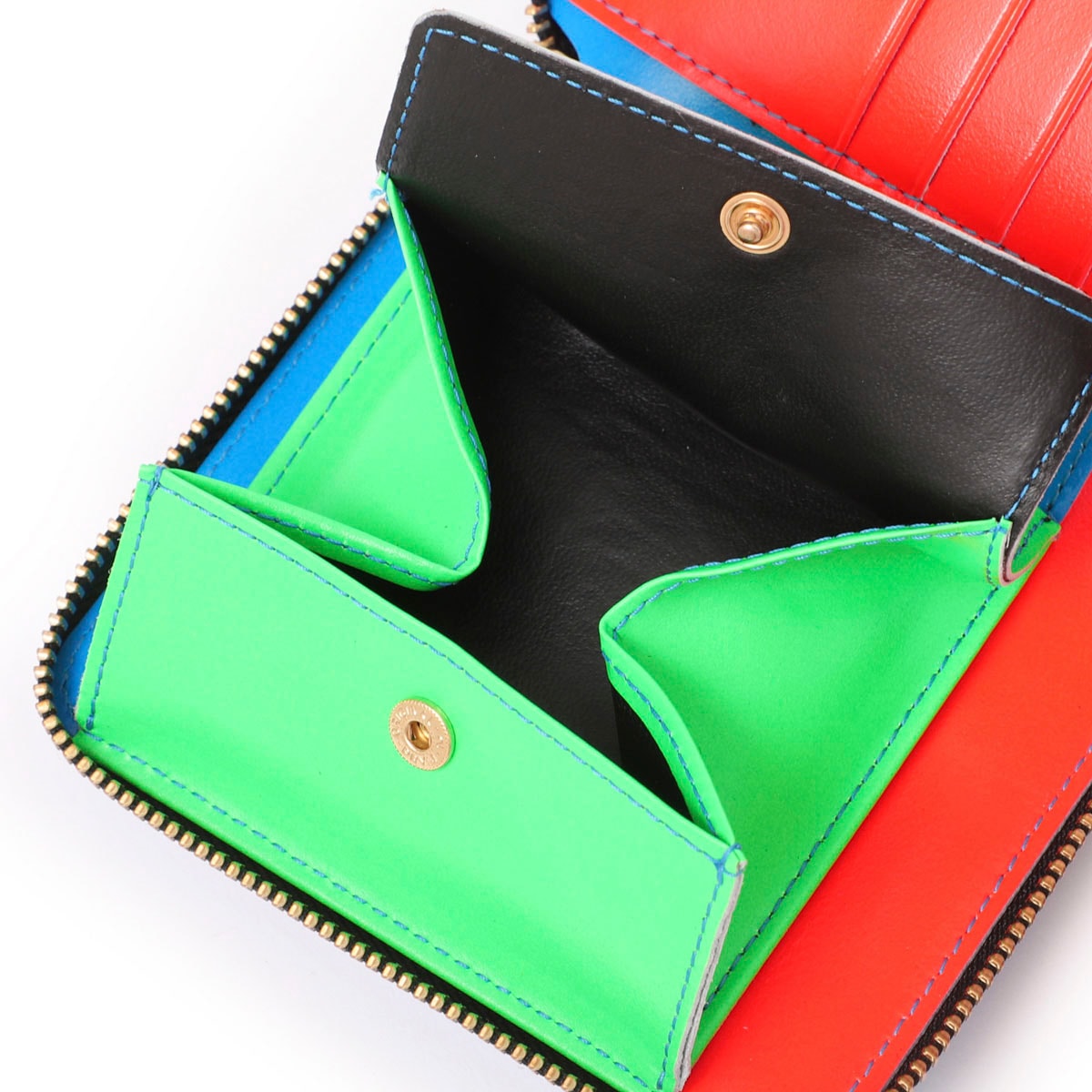 COMME des GARCONS コム デ ギャルソン 2つ折り財布 小銭入れ付き/SUPERFLUO