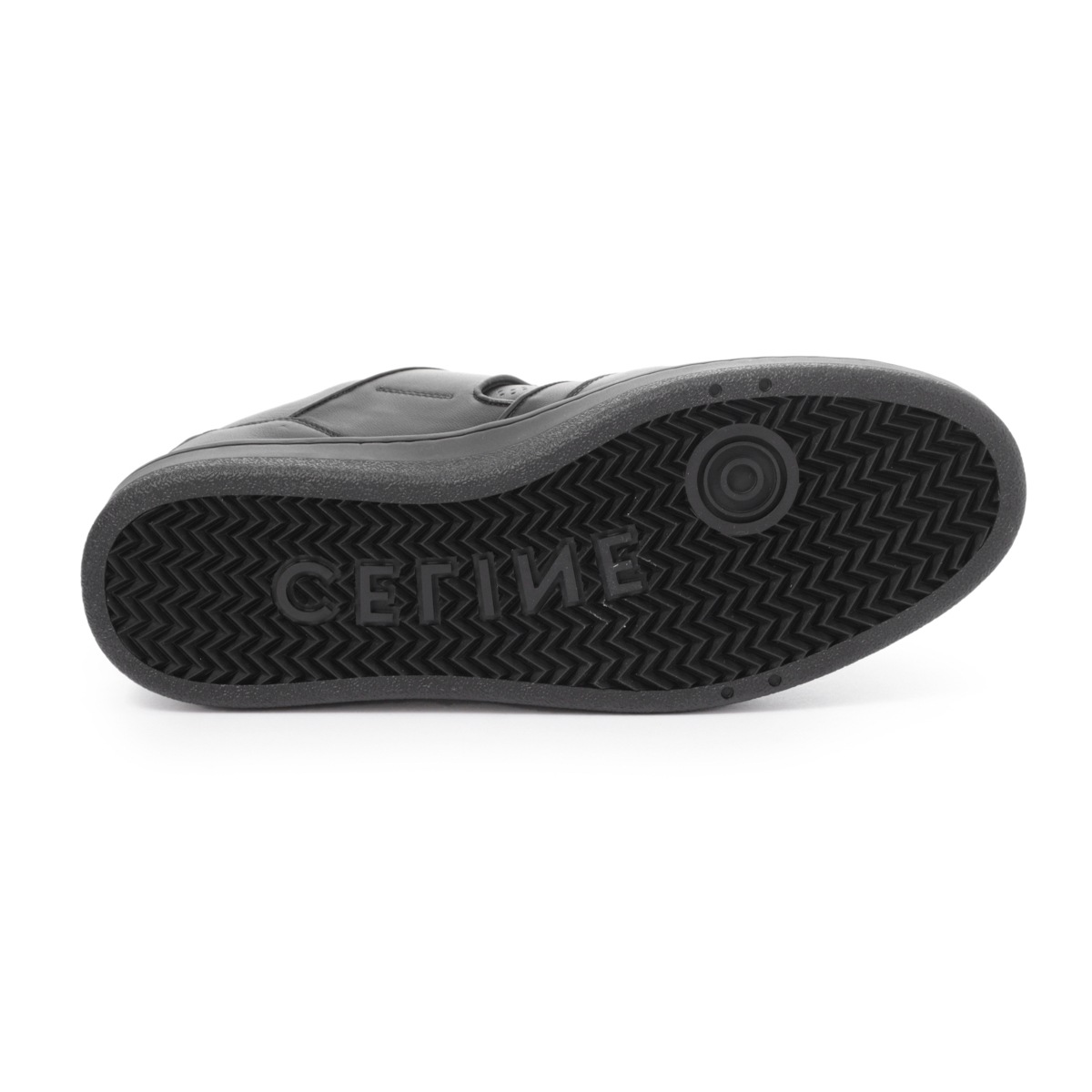 美品✨セリーヌ CT-04 サイドロゴ メンズ 25cm相当 Celine Men's CT-04 Leather White / Black Low Top Sneakers