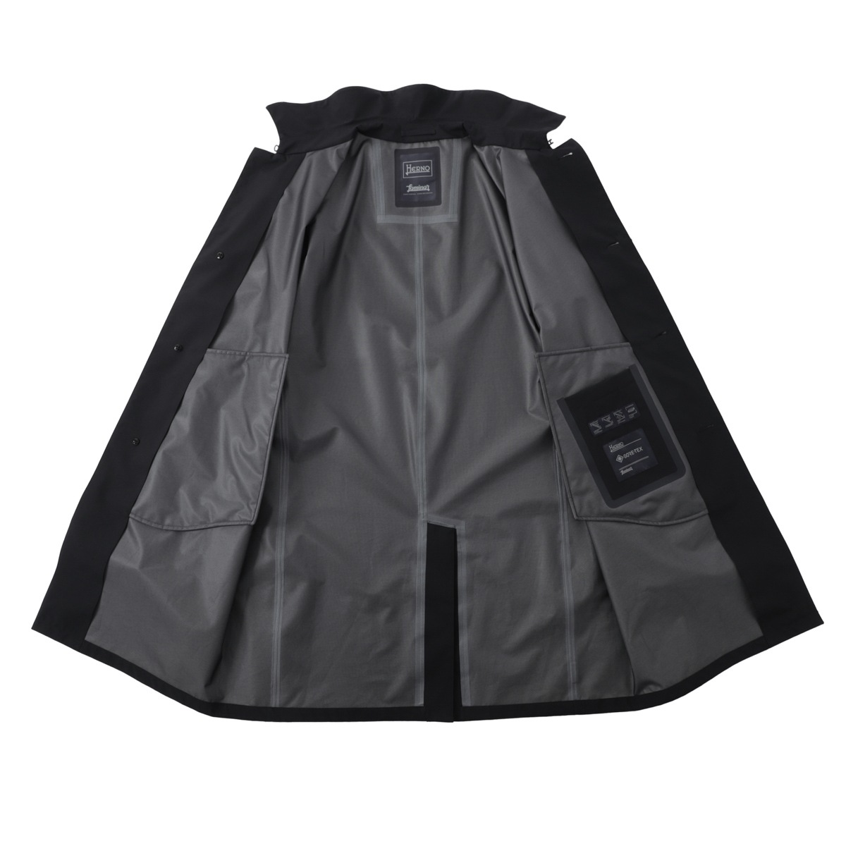 HERNO ヘルノ ステンカラーコート/HERNO LAMINAR GORE-TEX【大きいサイズあり】 メンズ