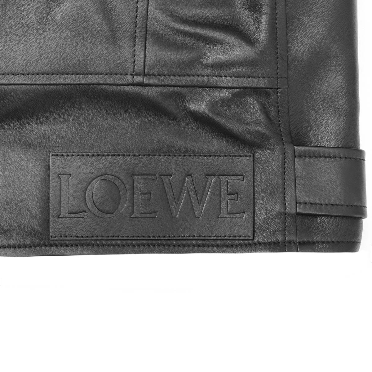 期間限定値下げ⭐︎LOEWE ロエベ レザー 切替 ブルゾン ジャケット eclat's pick up】ロエベの新作レザージャケットが、50代の装い