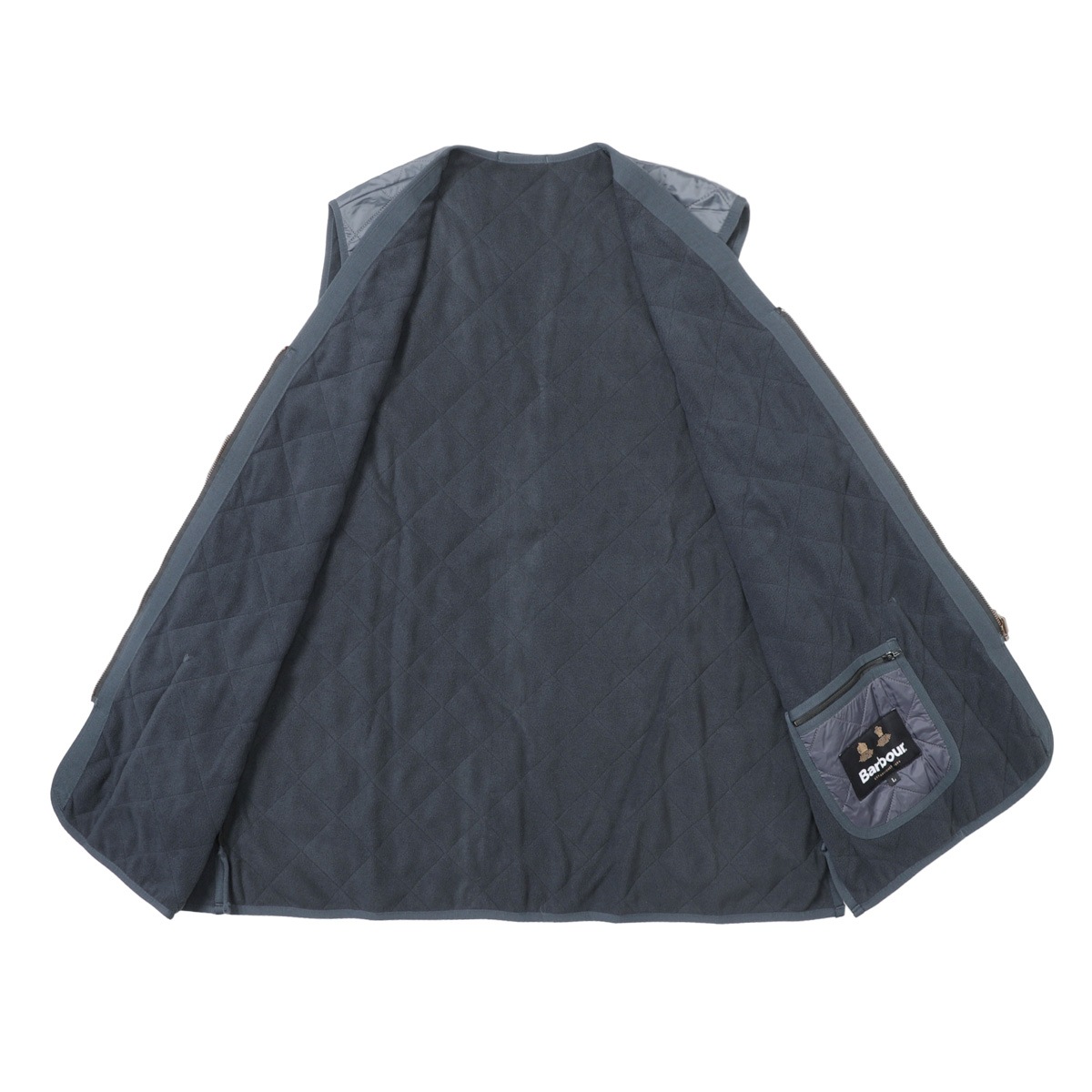 【アウトレット】【ラスト1点】Barbour バブアー リバーシブル ベスト/ジレ/BARBOUR POLARQUILT WAISTCOAT ZIP-IN LINER メンズ
