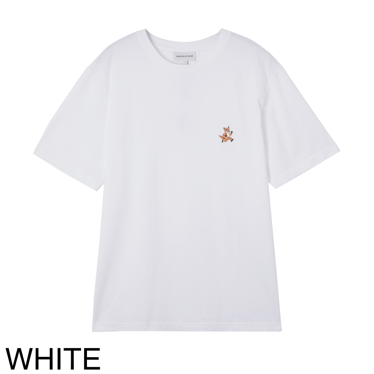 MAISON KITSUNE メゾンキツネ クルーネックTシャツ/SPEEDY FOX PATCH