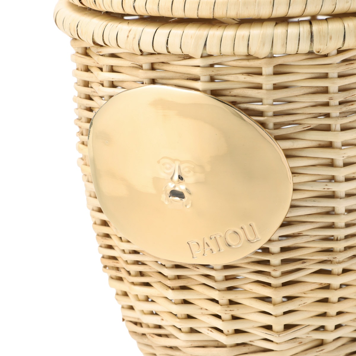 エミリー、パリへ行くで話題!【PATOU】ウィッカー バケツバッグ Patou 】エミリーパリへいく パトゥ ウィッカー バケツ バッグ
