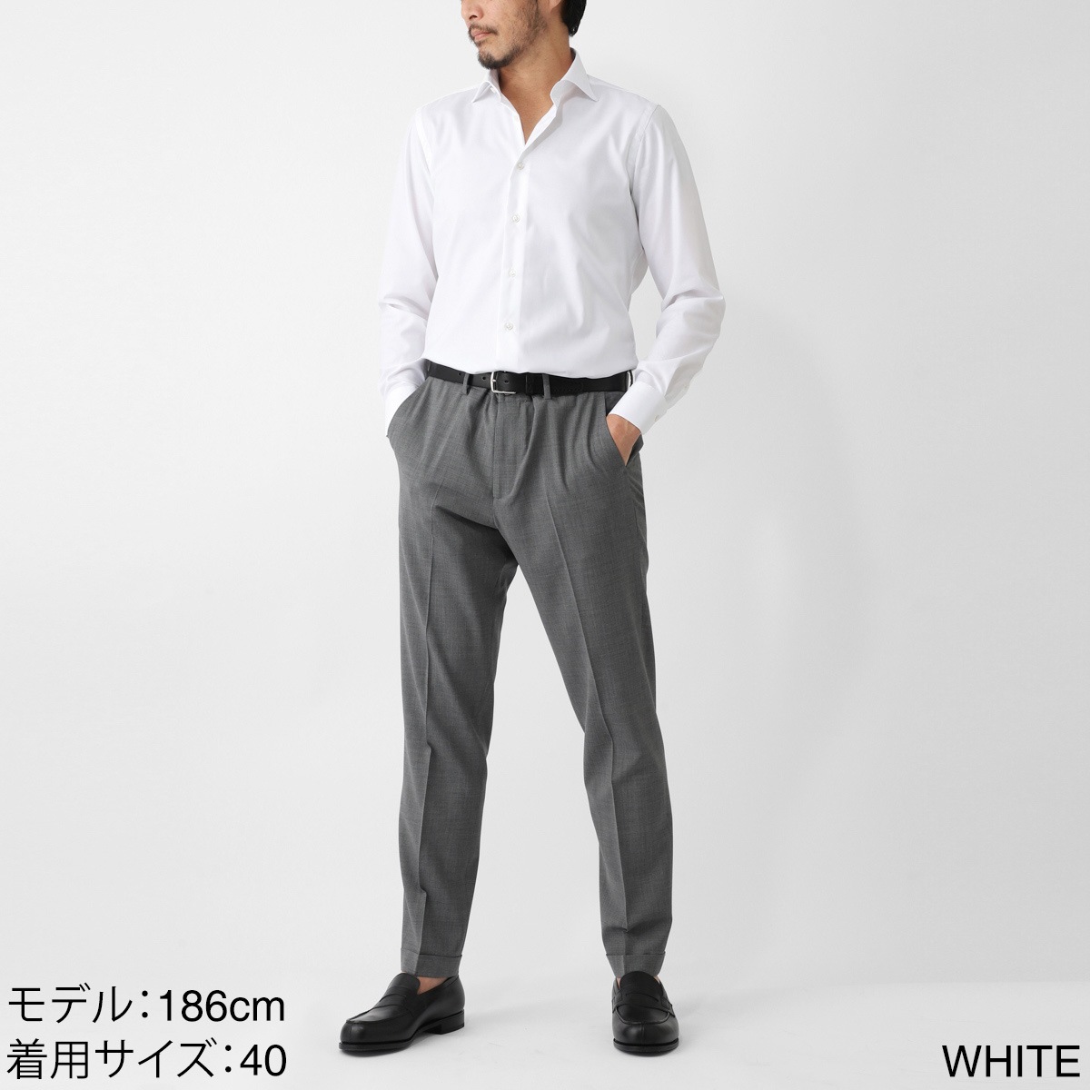 BORRIELLO ボリエッロ ワイドカラー シャツ/セミワイドカラー フレンチカラー/MARECHIARO SLIM FIT メンズ