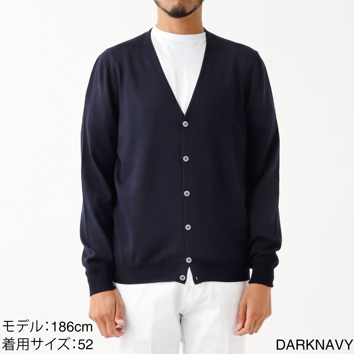 グランサッソ Gran Sasso ハイゲージカーディガン ネイビー48 グランサッソ Gran Sasso ハイゲージカーディガン ネイビー48