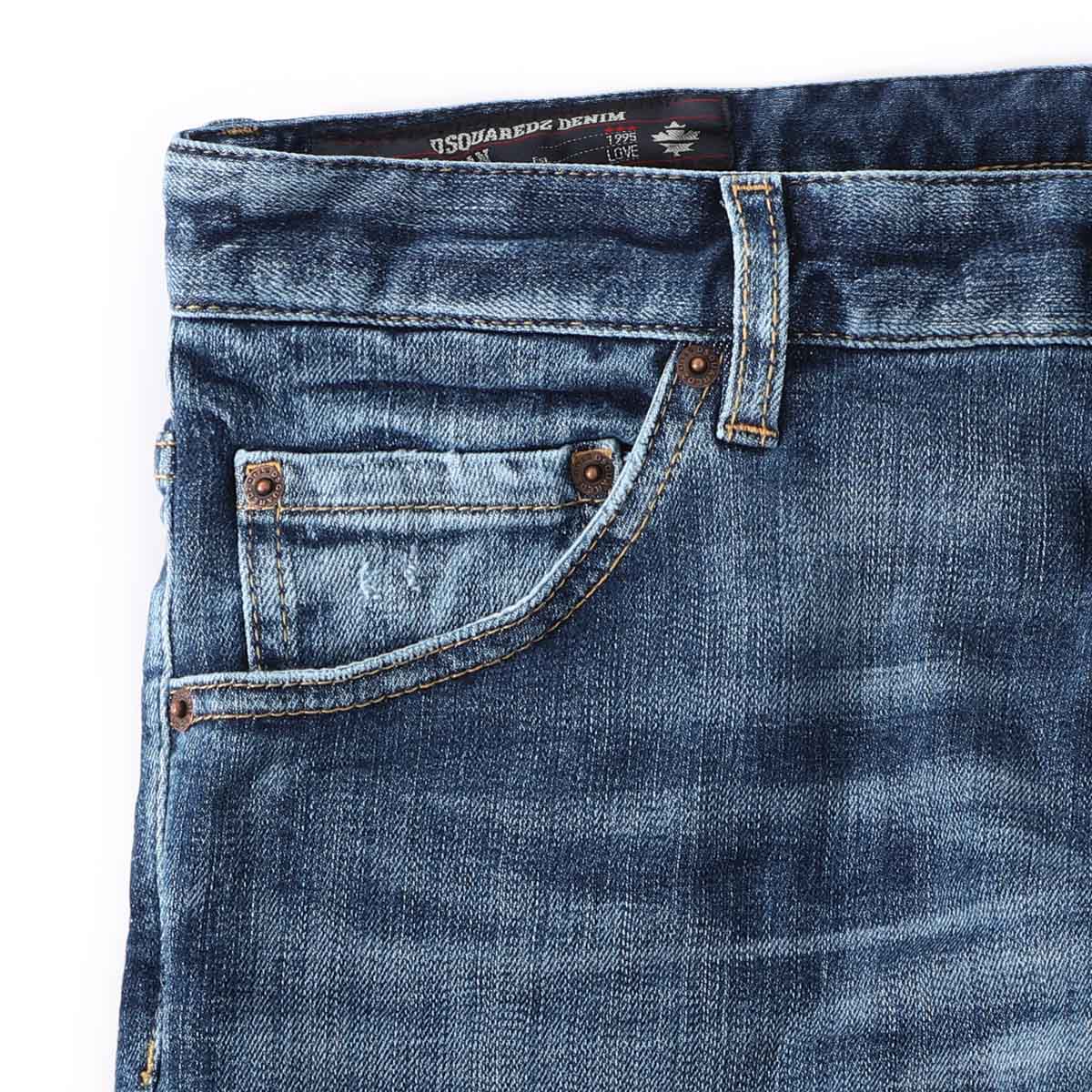 DSQUARED2 ディースクエアード ボタンフライジーンズ/TEDDY JEANS メンズ