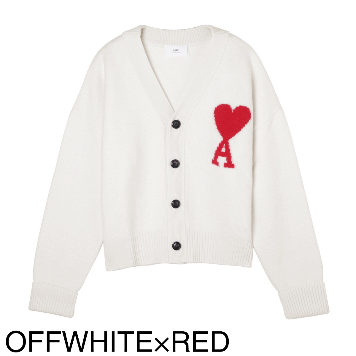 アウトレット】AMI アミ Vネック カーディガン/ADC CARDIGAN メンズ