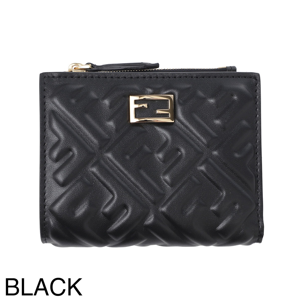 FENDI フェンディ 2つ折り財布 小銭入れ付き/コンパクトウォレット/SLIM BAGUETTE WALLET SMALL レディース