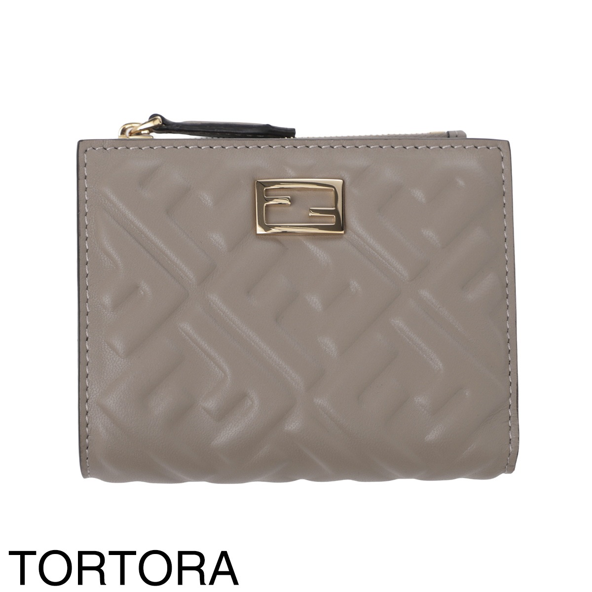 FENDI フェンディ 2つ折り財布 小銭入れ付き/コンパクトウォレット/SLIM BAGUETTE WALLET SMALL レディース