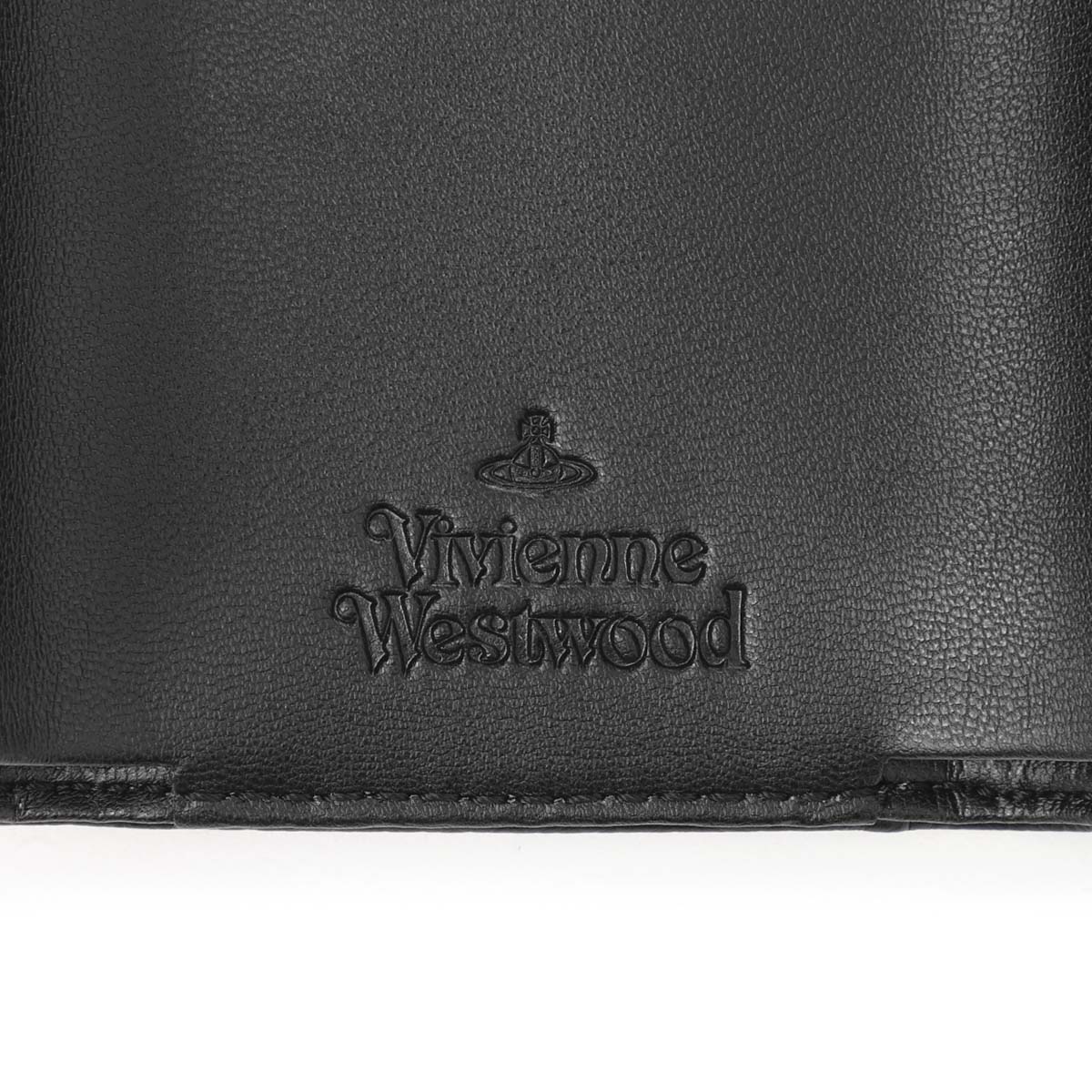 ヴィヴィアンウェストウッド ドクロ カットワーク コンパクトウォレット 黒 Vivienne Westwood ヴィヴィアンウエストウッド 3つ折り財布 小銭入れ