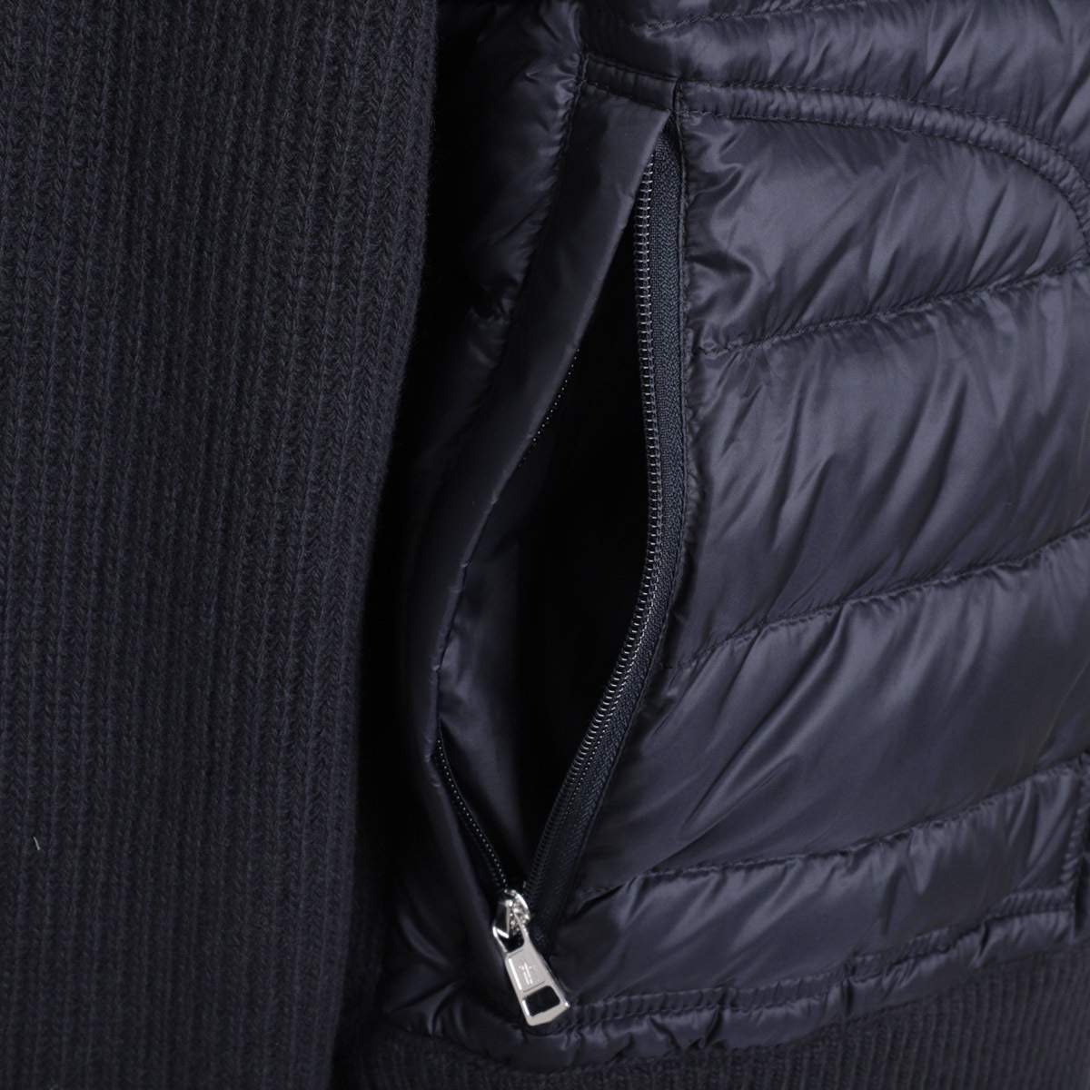 【アウトレット】MONCLER モンクレール ダウン切り替え ジップアップ カーディガン メンズ