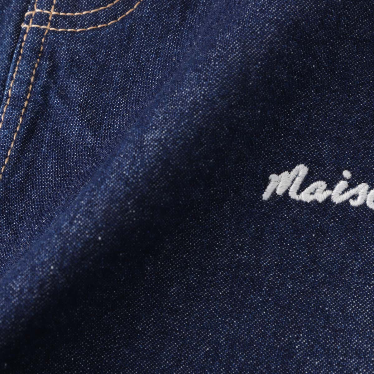 【アウトレット】【ラスト1点】MAISON KITSUNE メゾンキツネ デニムスカート/ミニスカート/MINI A-LINE SKIRT IN INDIGO DENIM レディース