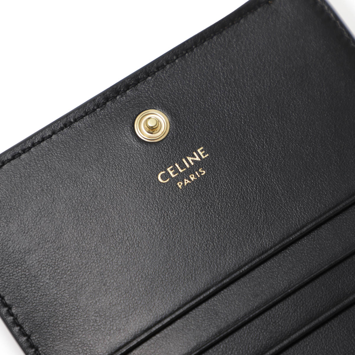 CELINE セリーヌ 2つ折り財布 小銭入れ付き/コンパクトウォレット/TRIOMPHE COMPACT WALLET レディース