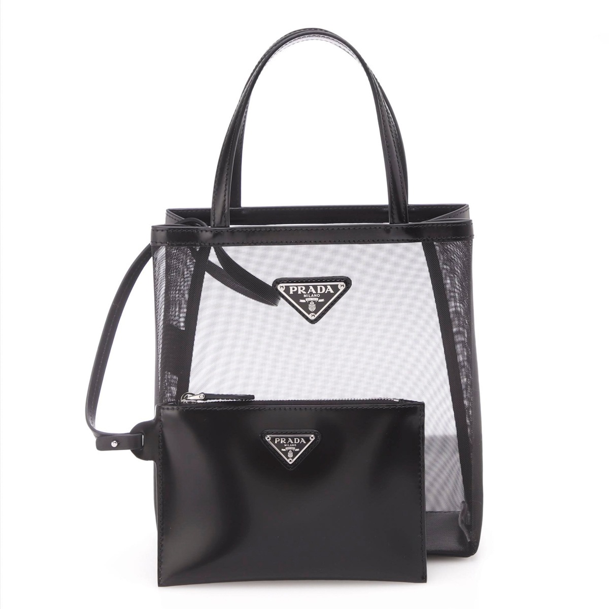 プラダ手提げバッグ プラダ レディース】レザー＆ナイロン トートバッグ｜PRADA