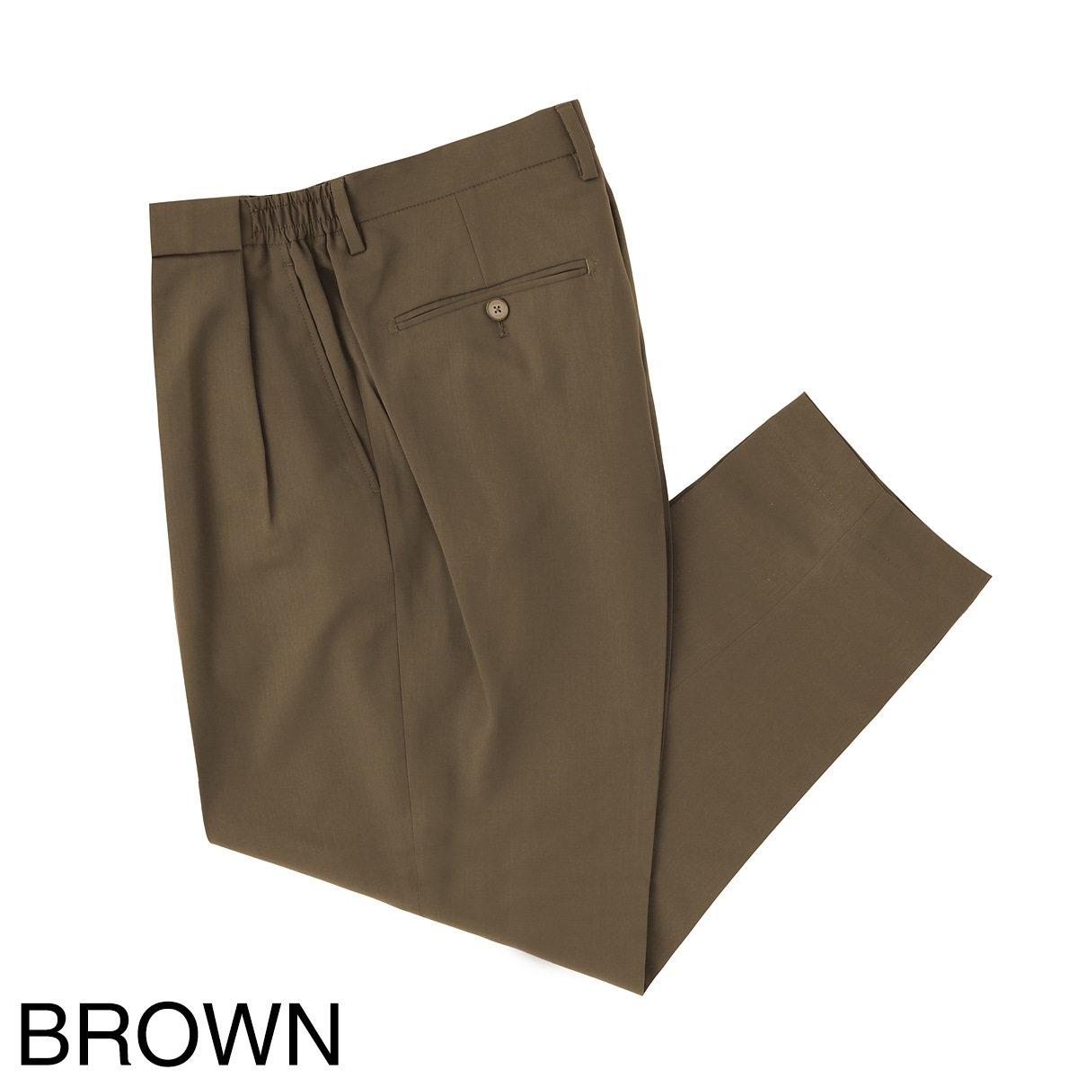 BRIGLIA 1949 ブリリア ツープリーツ スラックス/ウールパンツ