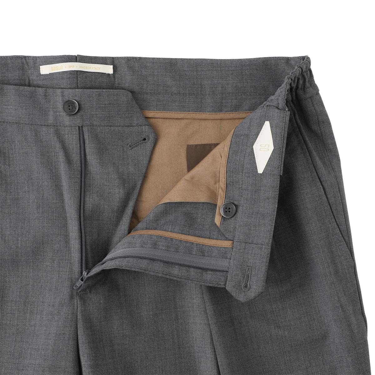 BRIGLIA 1949 ブリリア ツープリーツ スラックス/ウールパンツ