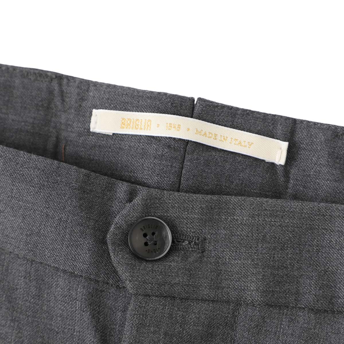 BRIGLIA 1949 ブリリア ツープリーツ スラックス/ウールパンツ