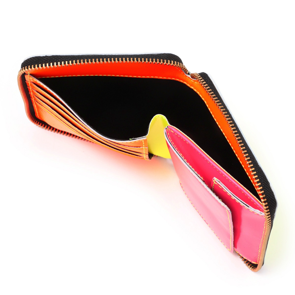 COMME des GARCONS コム デ ギャルソン 2つ折り財布 小銭入れ付き/SUPERFLUO