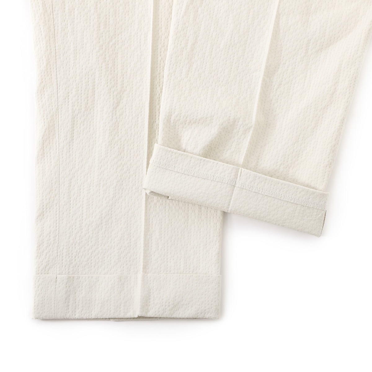 BERWICH ベルウィッチ ツープリーツ スラックス/コットンパンツ/SCOTCH SEERSUCKER COTTON スコッチ メンズ