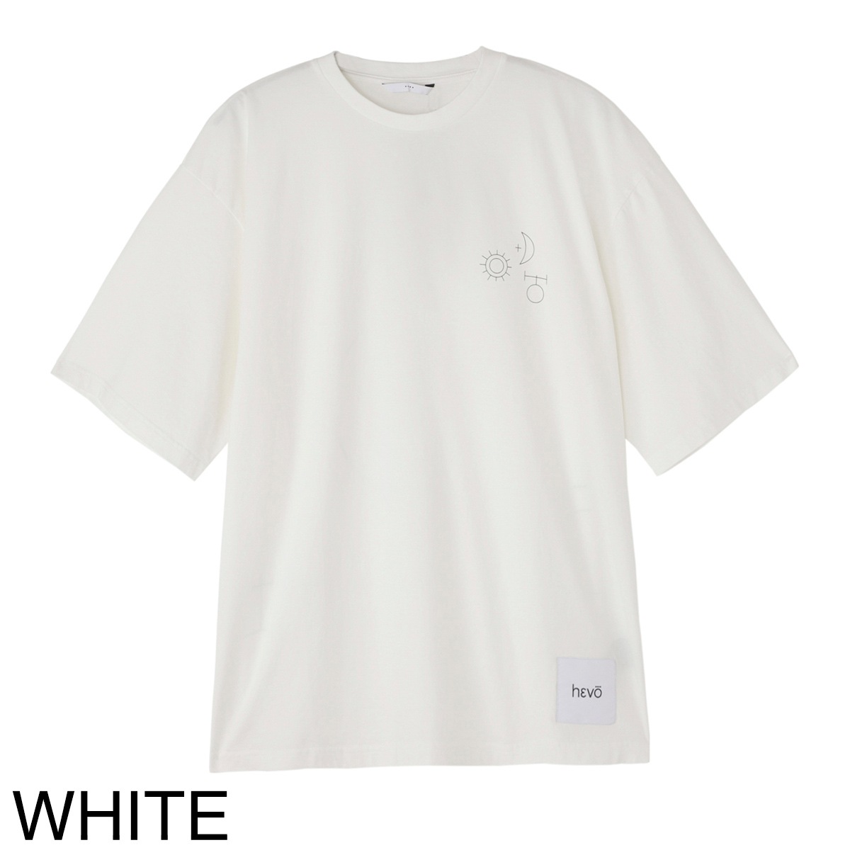 HEVO Mulino cotton t-shirt イーヴォ メンズ アウトレット】HEVO イーヴォ クルーネックTシャツ/MULINO