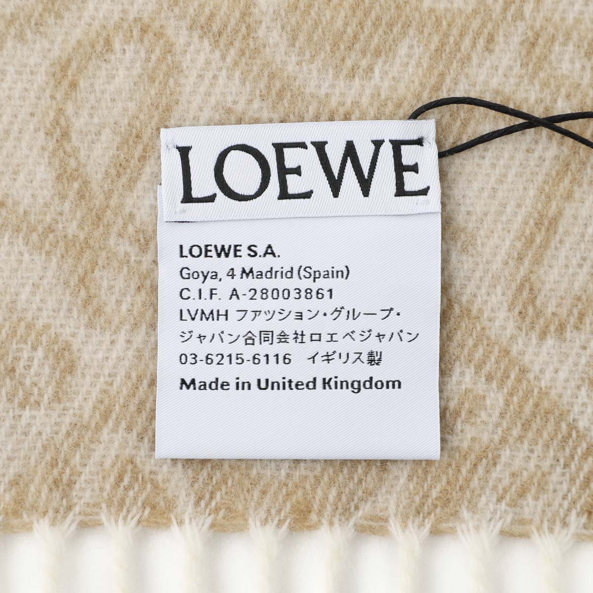 LOEWE ロエベ マフラー/スカーフ/ANAGRAM SCARF レディース