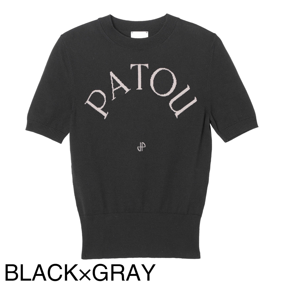 Patou パトゥ 半袖クルーネックニット/ECO FRIENDLY COTTON BLEND