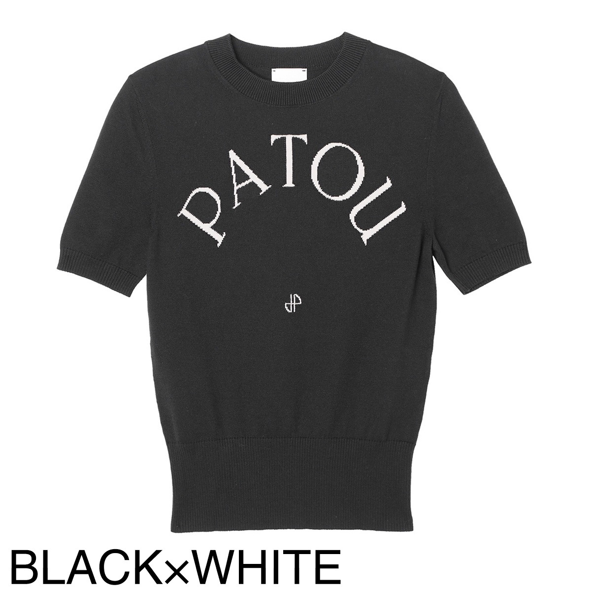 Patou パトゥ 半袖クルーネックニット/ECO FRIENDLY COTTON BLEND