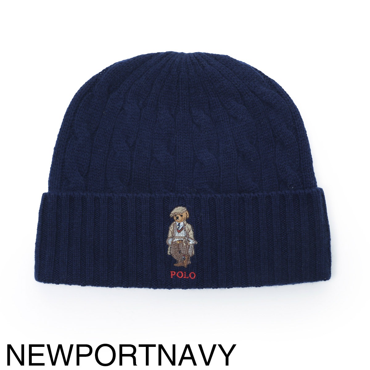 POLO RALPH LAUREN ポロラルフローレン ニットキャップ/ビーニー/CHARLES BEAR CABLE BEANIE