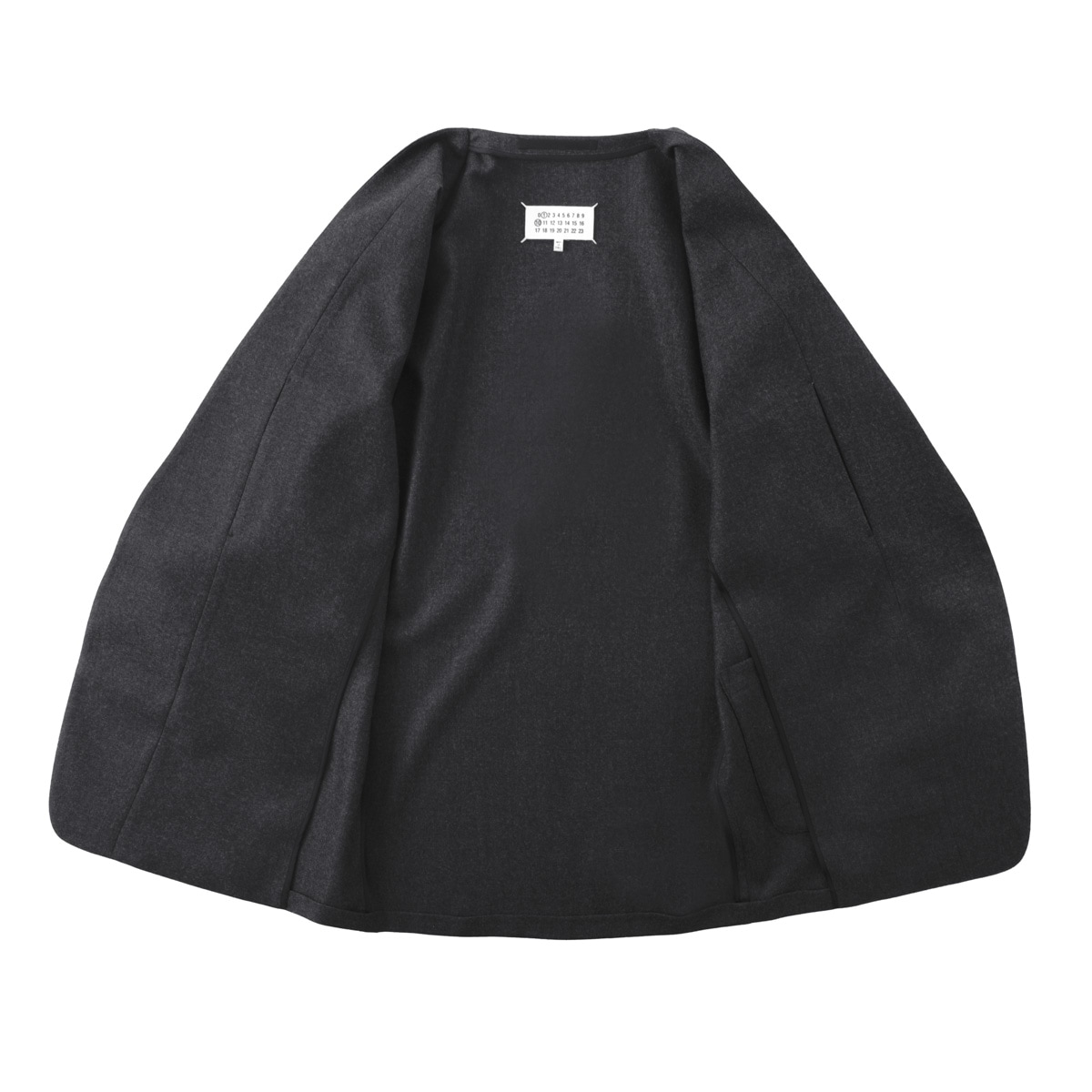 【アウトレット】【ラスト1点】Maison Margiela メゾンマルジェラ ノーカラージャケット/MINIMAL WOOL JACKET ミニマル ウールジャケット メンズ