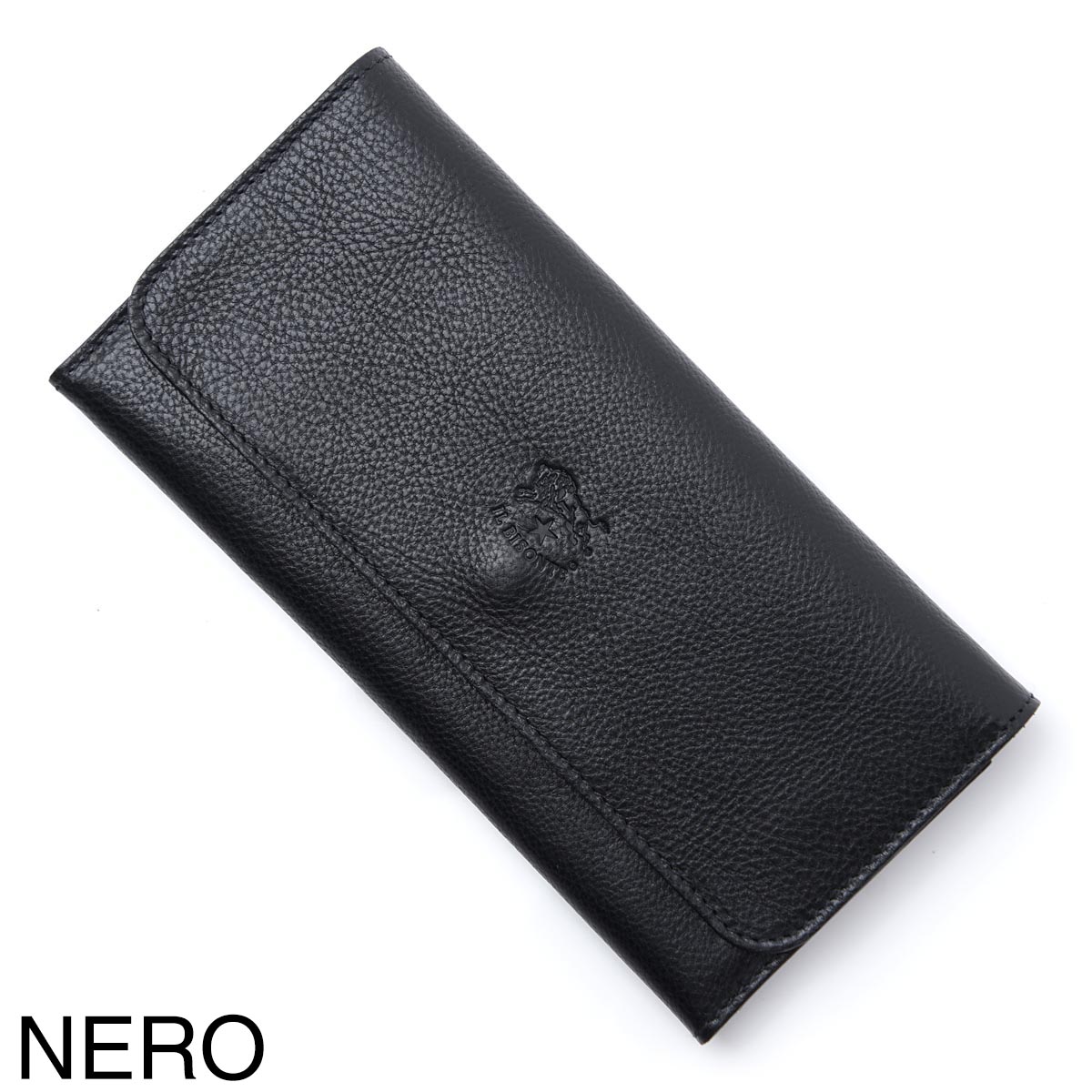 Il Bisonte 三つ折り長財布 C0775 / SCW009 ネイビー IL BISONTE イルビゾンテ 長財布 三つ折り ネイビー ダーク