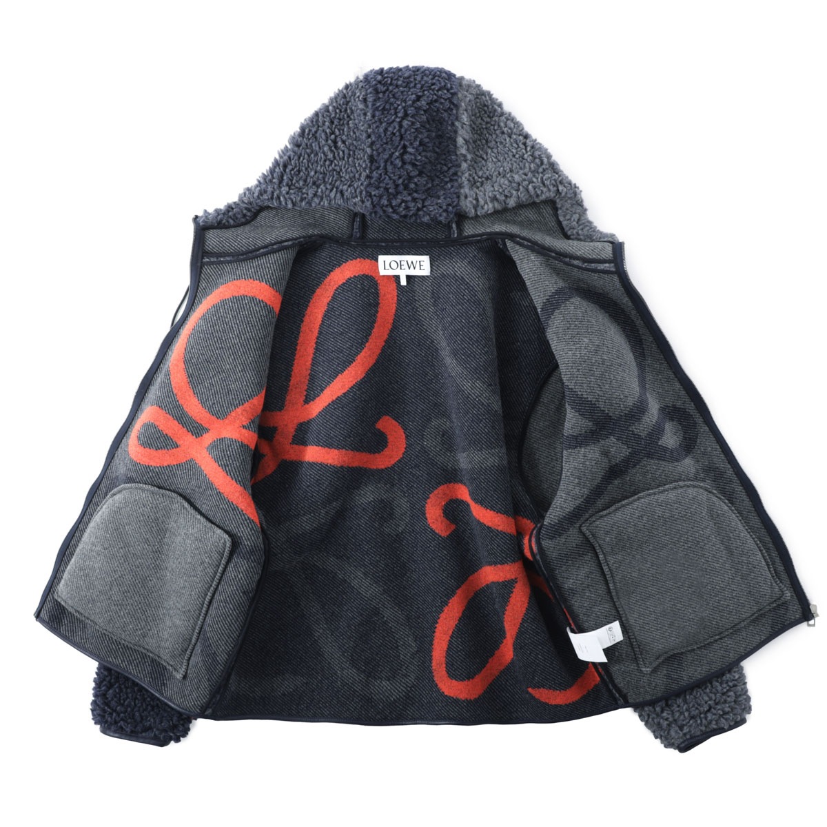 LOEWE ロエベ フーデッド ジャケット/ボアジャケット メンズ | メンズ