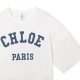 Chloe クロエ クルーネックTシャツ/KIDS キッズ ガールズ/クロップド丈 コットン クルーネック ロゴ【大きいサイズあり】 レディース