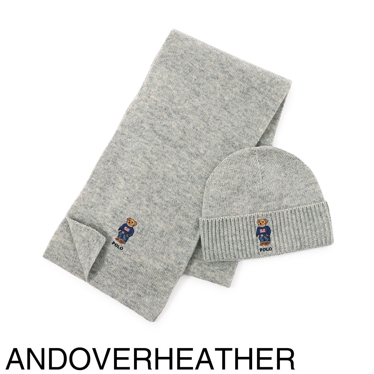 POLO RALPH LAUREN ポロラルフローレン マフラー ニットキャップ セット/FLAG BEAR GIFT-SET