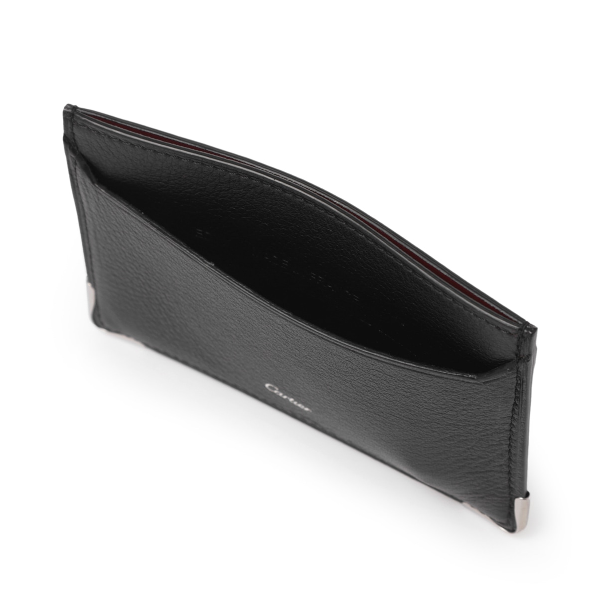 Cartier MUST DE CARTIER カードホルダーレザー 黒 Cartier カルティエ カードケース/MUST DE CARTIER LEATHER メンズ