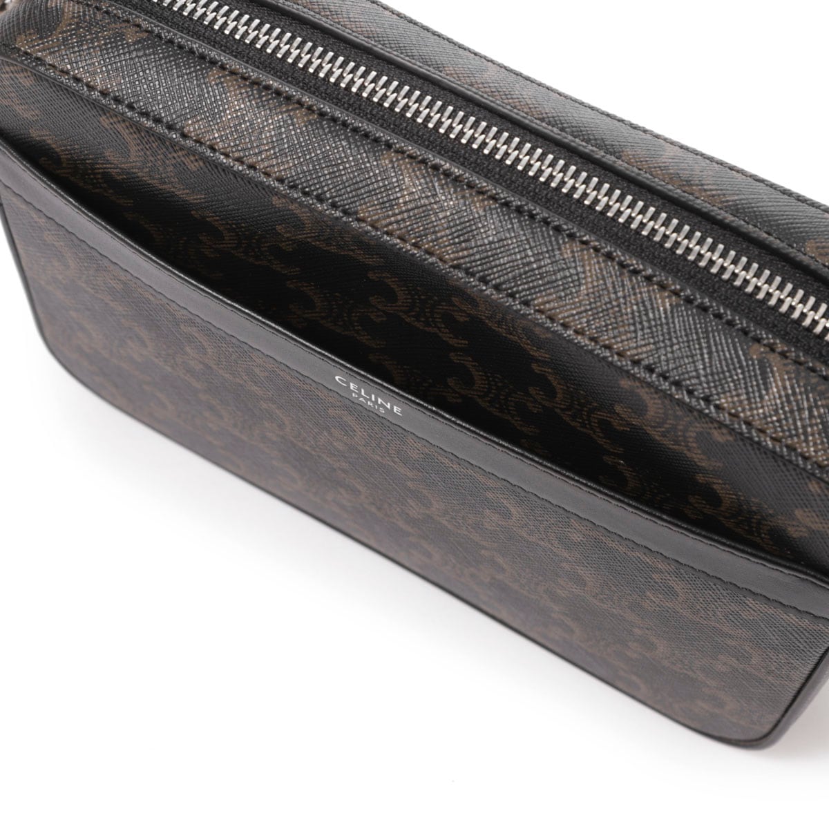 CELINE セリーヌ メッセンジャーバッグ/クロスボディバッグ/SMALL MESSENGER IN TRIOMPHE CANVAS AND CALFSKIN メンズ