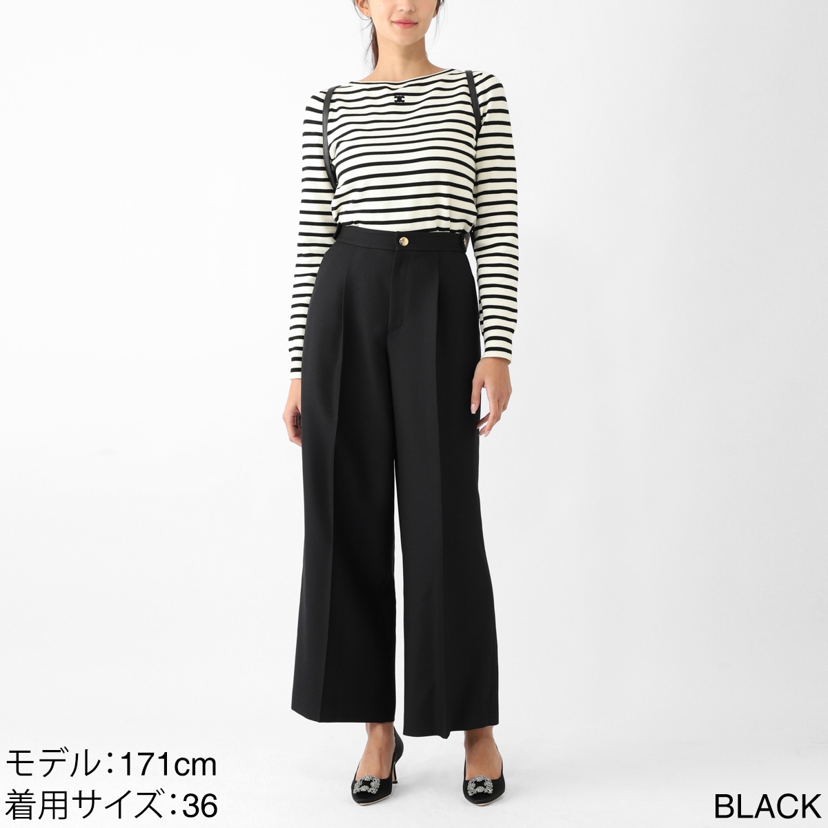 新品未着用【セリーヌ】ツープリーツパンツ CELINE(セリーヌ) ツープリーツニューウェーブパンツ 2P093673D