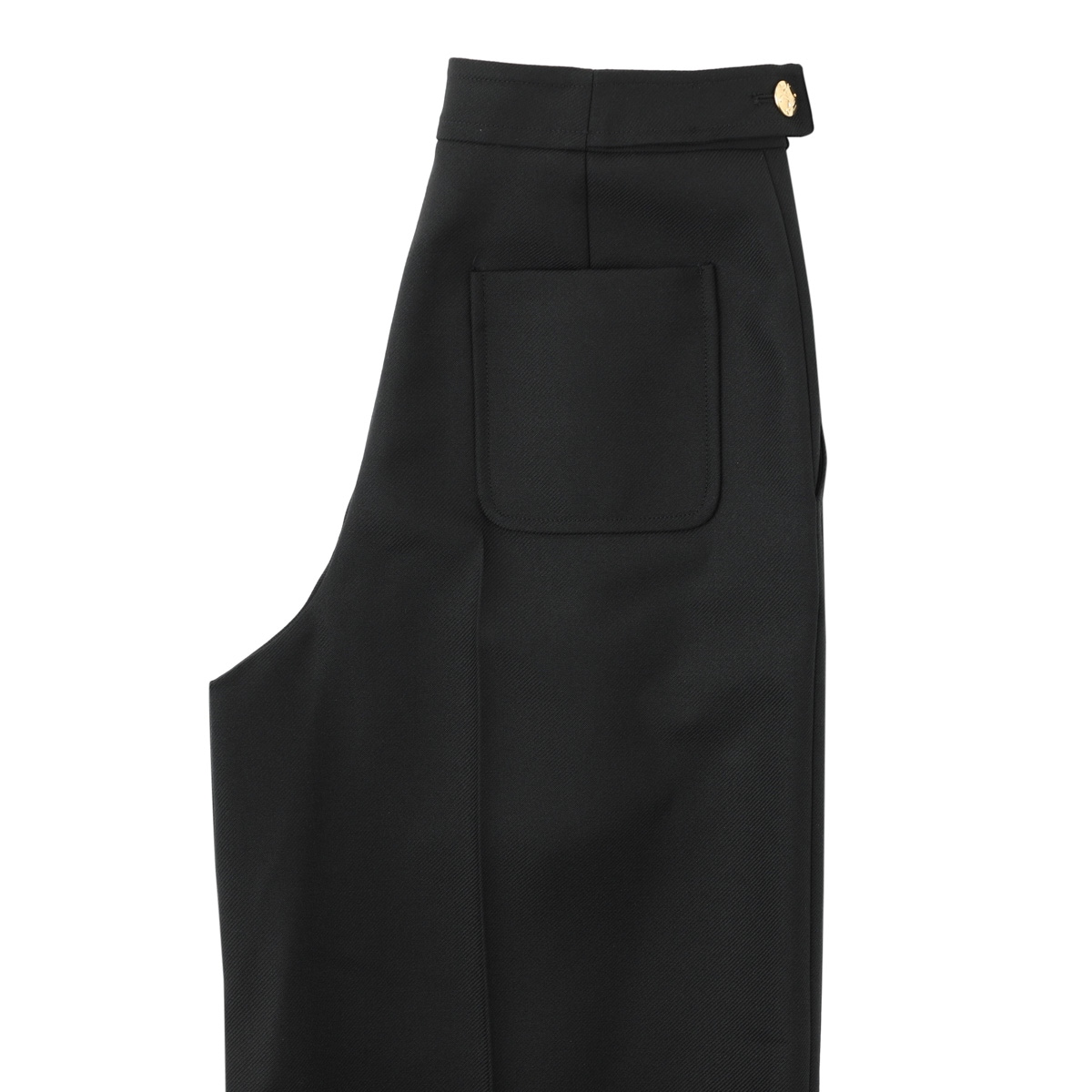 CELINE セリーヌ パンツ レディース ブラック ウール タック 美品 CELINE セリーヌ by Phoebe Philo フィービー期 フロント