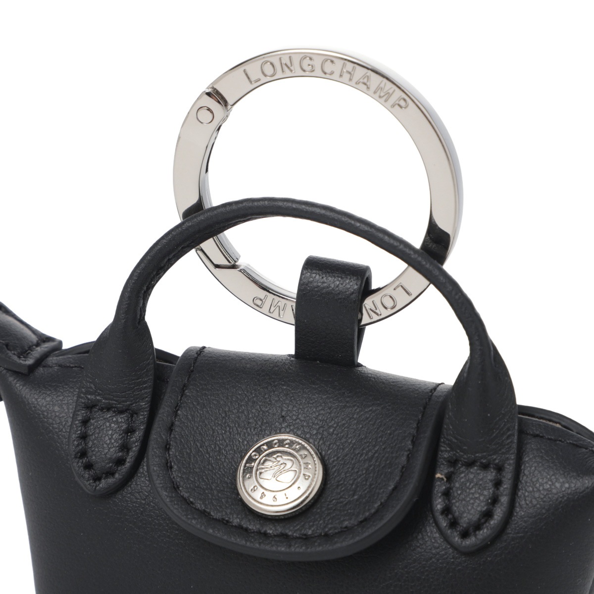 LONGCHAMP ロンシャン キーリング/AirPods ケース ミニバッグチャーム