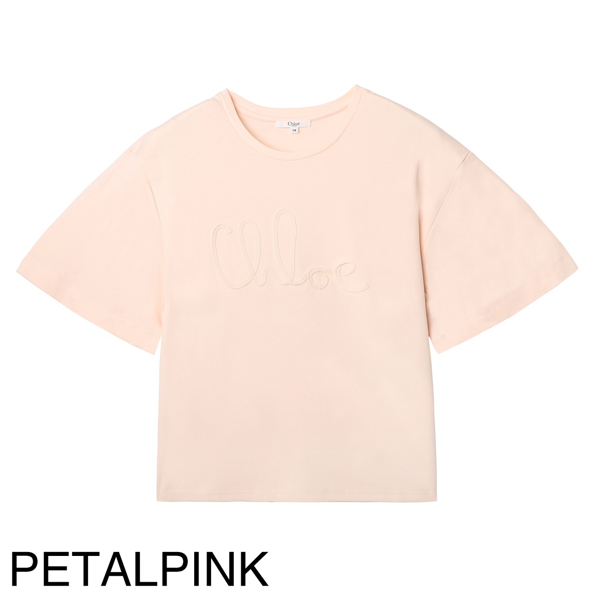Chloe クロエ クルーネックTシャツ/KIDS キッズ ガールズ/ロゴ刺繍【大きいサイズあり】 レディース