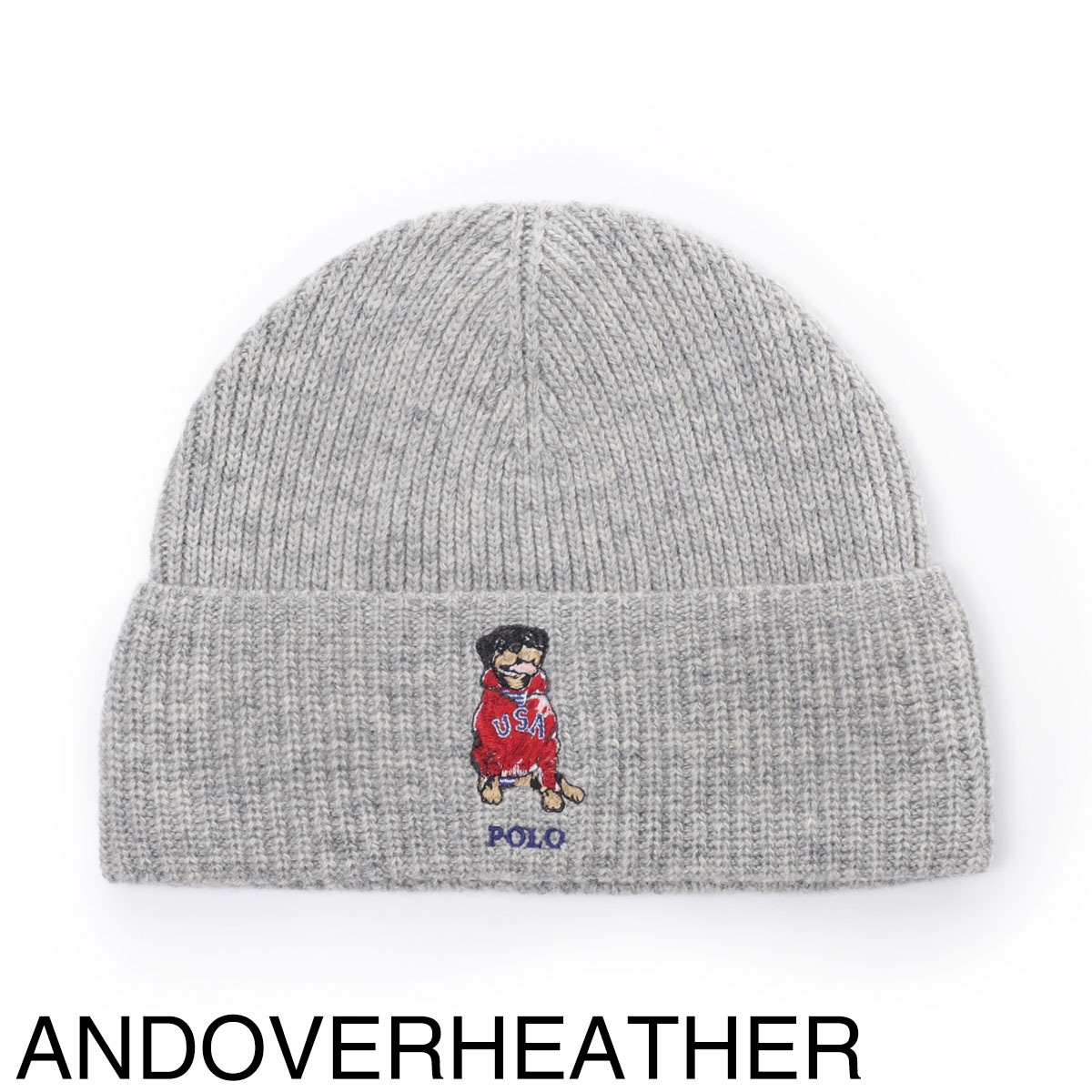 『ネコポス対応(2点まで)』POLO RALPH LAUREN ポロラルフローレン ニットキャップ/ビーニー/USA DOG BEANIE