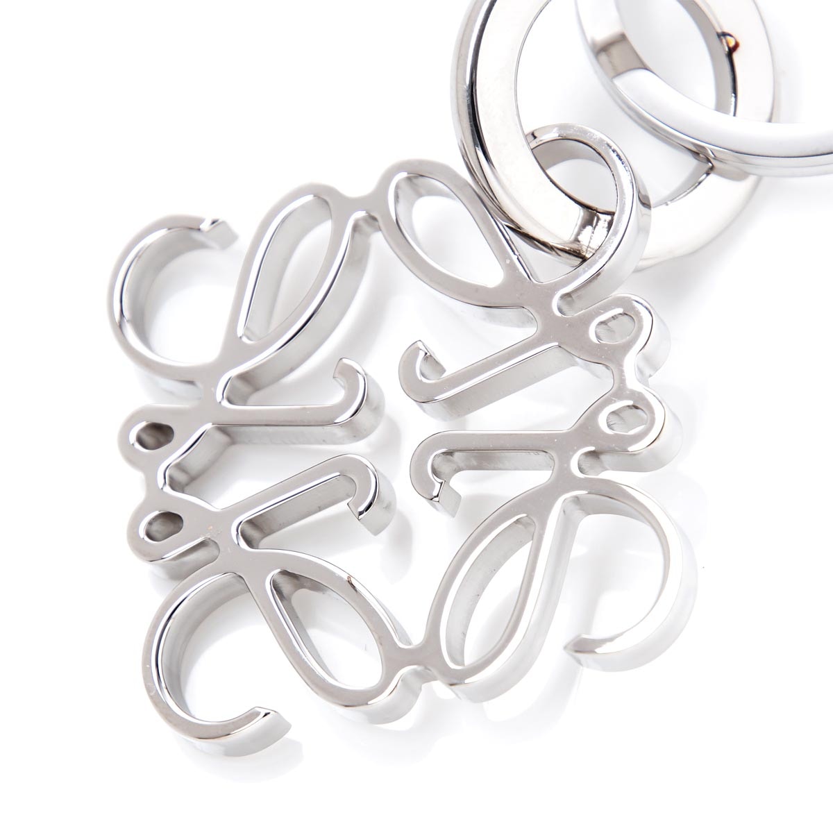 LOEWE ロエベ キーリング/バッグチャームシルバーゴールド