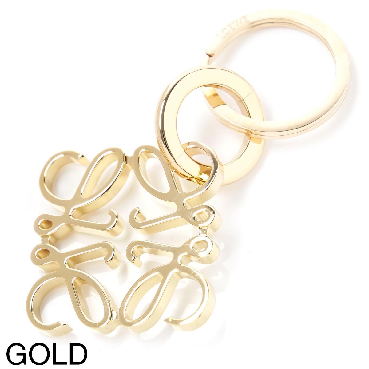 LOEWE キーチャーム LOEWE ロエベ キーリング/バッグチャームシルバーゴールド