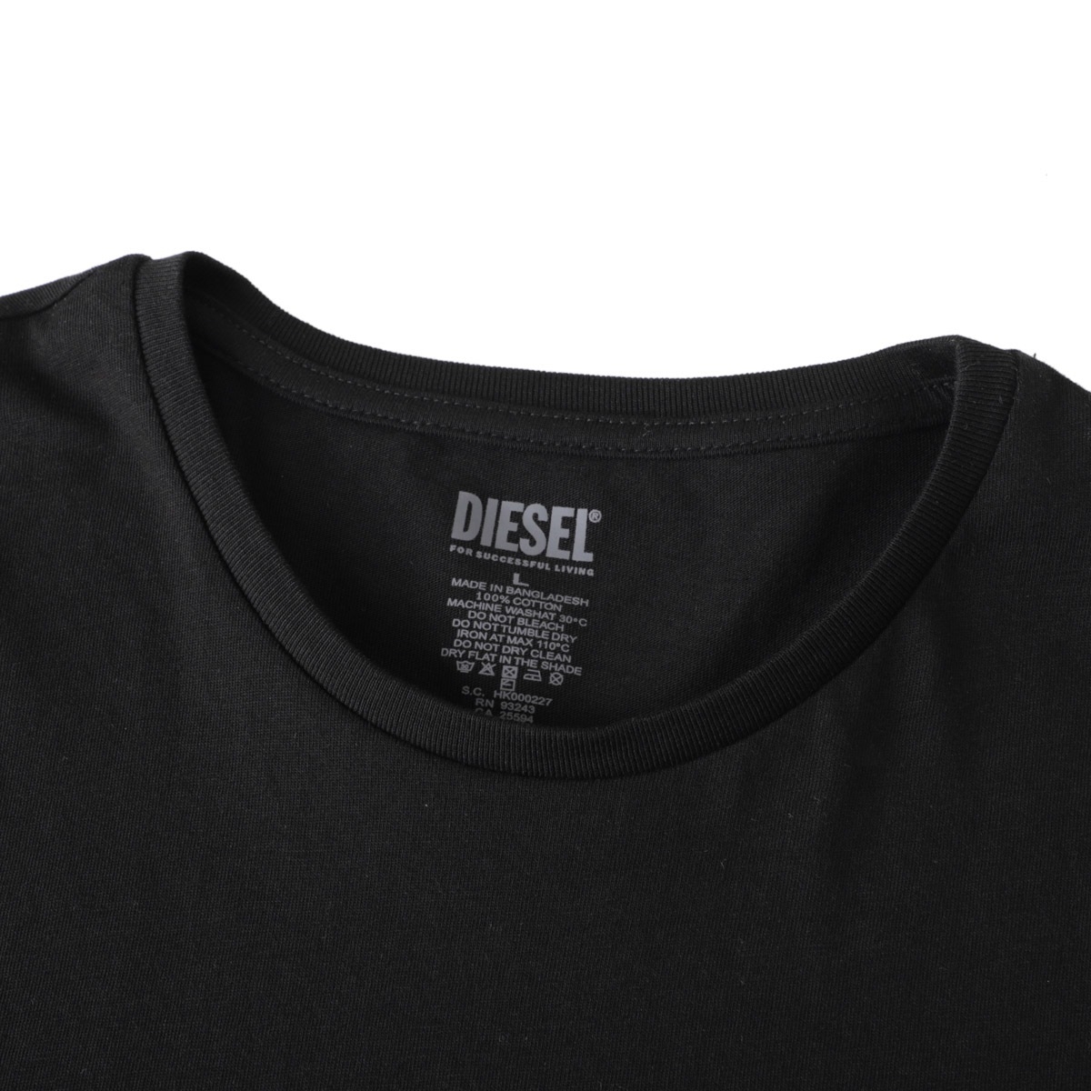 【DIESEL】ダークグレー クルーネックTシャツ アウトレット】DIESEL ディーゼル クルーネック Tシャツ 3枚