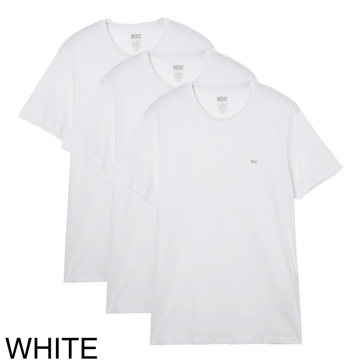 【関税込】人気◆DIESEL ディーゼル◆ロゴ Tシャツ 3枚セット DIESEL ディーゼル Tシャツ 3枚セット メンズ 肌着 インナー