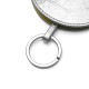 JIL SANDER ジルサンダー ストラップ付き キーリング/バッグチャームシルバー/ROUND KEY CASE レディース