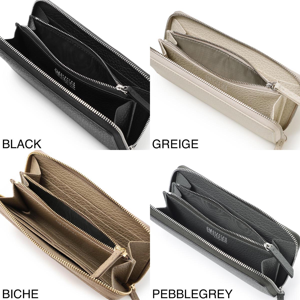 Maison Margiela メゾンマルジェラ ラウンドファスナー長財布 小銭入れ付き/ロングウォレット/WALLET ZIP AROUND CONTINENTAL レディース