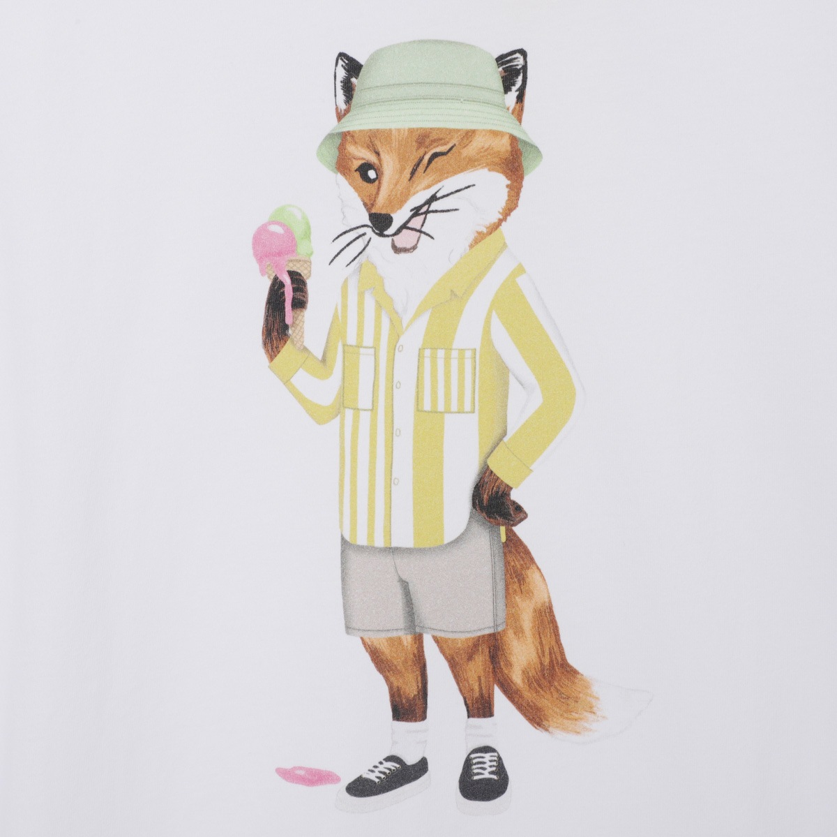 MAISON KITSUNE メゾンキツネ クルーネックTシャツ/HOTEL OLYMPIA