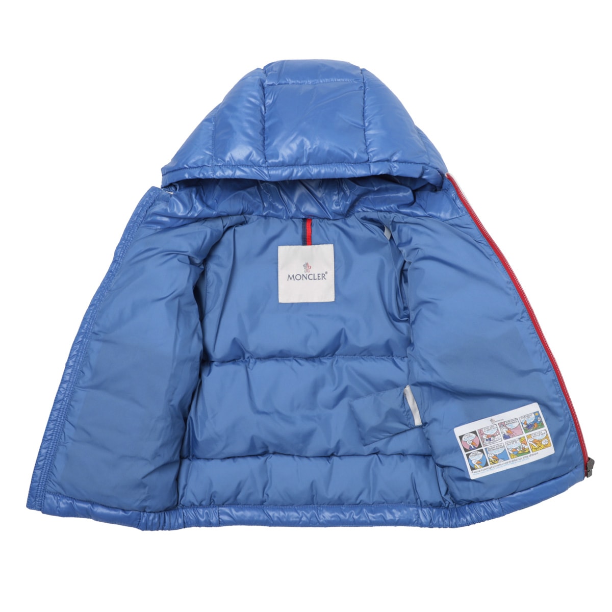 【希少】MONCLER Eliadi ロゴ コットン混ダウンジャケット blue 希少】MONCLER Eliadi ロゴ コットン混ダウンジャケット blue