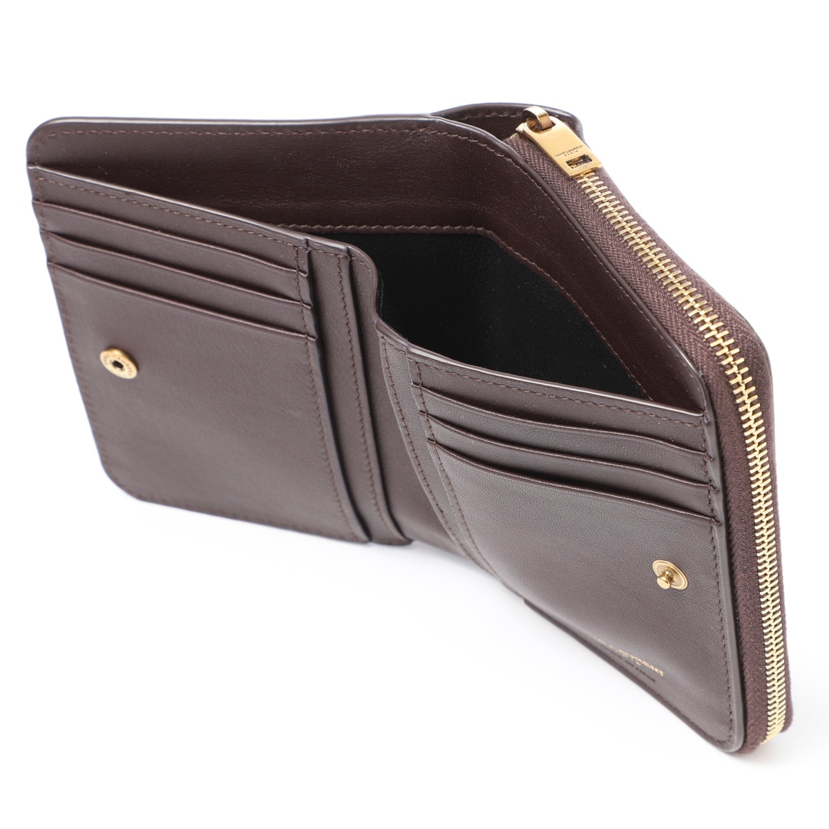 SAINT LAURENT 2つ折り 財布 小銭入れ付き  レディース SAINT LAURENT サンローラン 2つ折り財布 小銭入れ付き